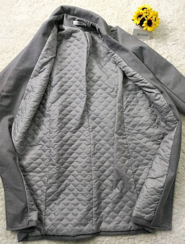 Damski płaszcz/trencz z kieszeniami - obrazek 4