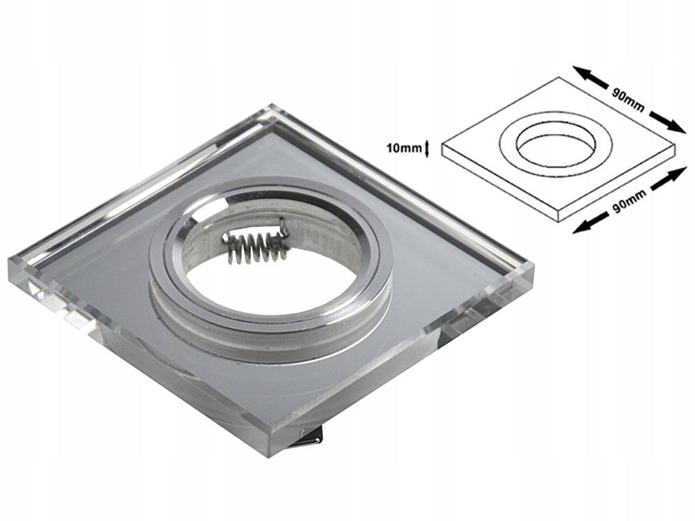 BROLUX Oprawka halogenowa szklana Denzel White Kryształ - obrazek 2