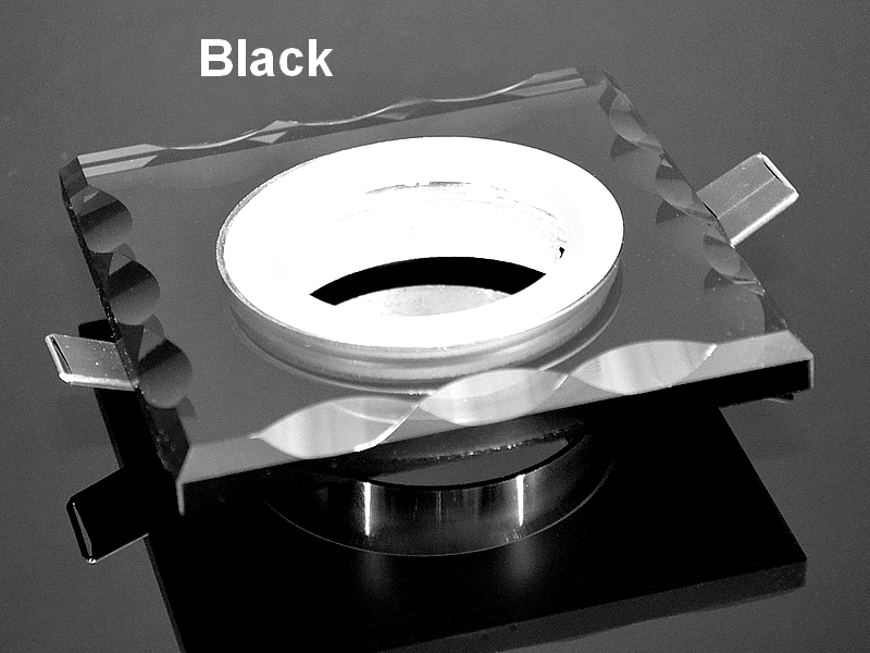 BROLUX Oprawka halogenowa szklana Affi Black