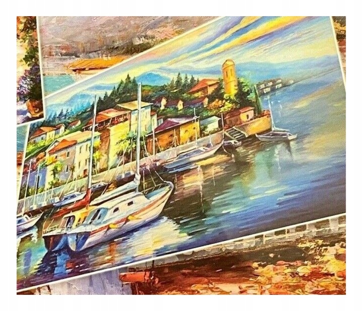 PUZZLE PODWÓJNE 1000 + 500 SZT KRAJOBRAZ ŁÓDKA - obrazek 2