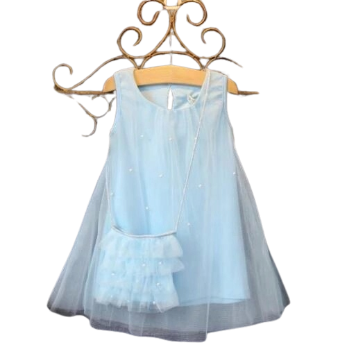 Tiulowa sukienka dla dziewczynki z torebką