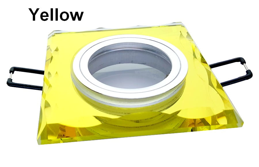 BROLUX Oprawka halogenowa szklana Affi Yellow