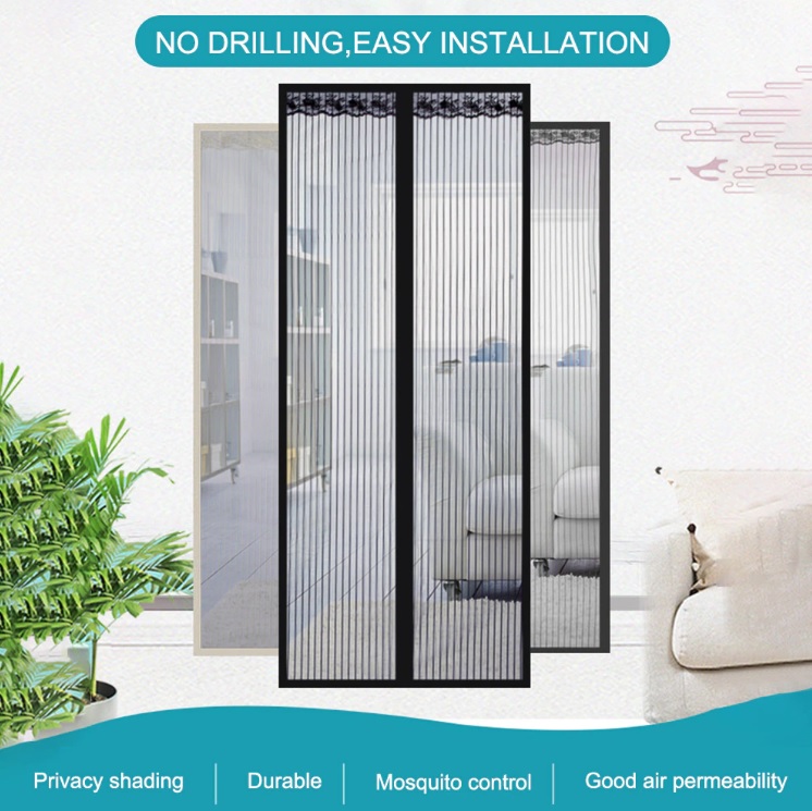 MAGNETIC SCRREN DOOR Moskitiera do drzwi 100x220cm - obrazek 3