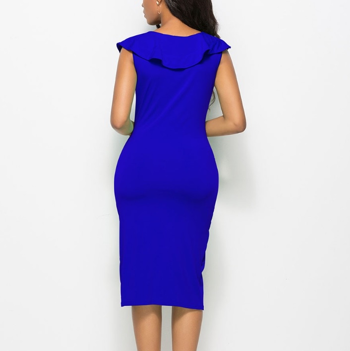 Sukienka Hiszpanka z głębokim Dekoltem V - obrazek 2