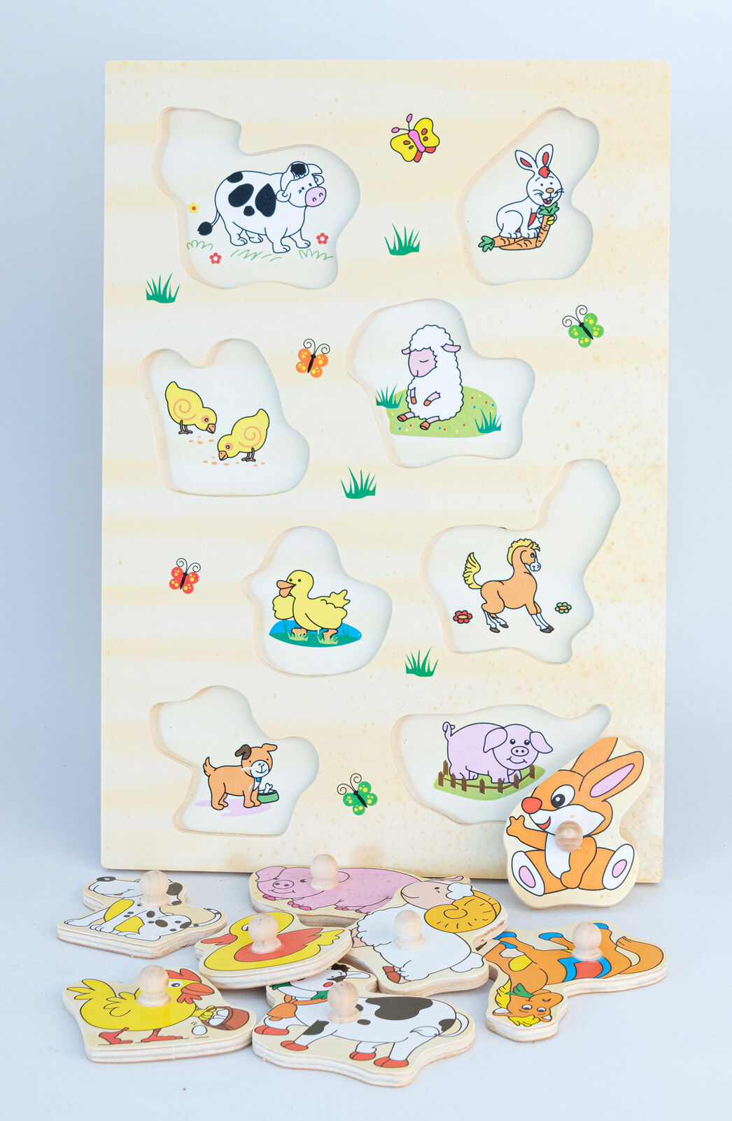 Edukacyjne duże klocki drewniane smallFoot - obrazek 2