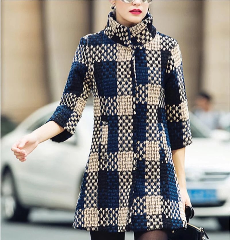 CAT Damski płaszcz z rękawem 3/4 - obrazek 5