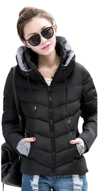 YISIER Damska puchowa kurtka z kapturem