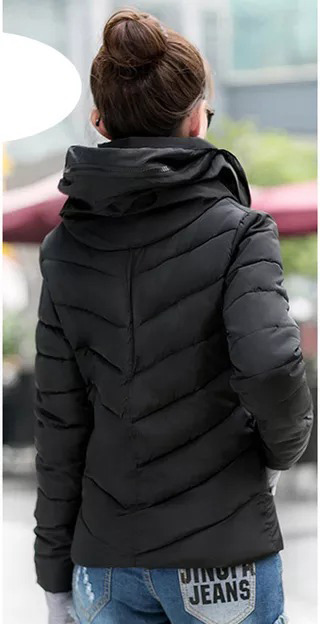 YISIER Damska puchowa kurtka z kapturem - obrazek 2