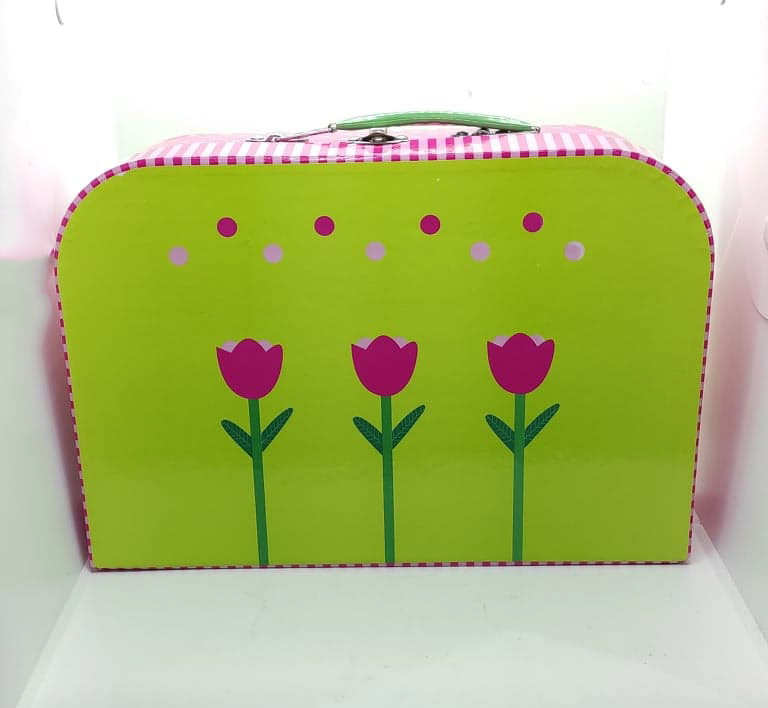 Pojemny kuferek kolorowa walizeczka dla dzieci z rączką - obrazek 4