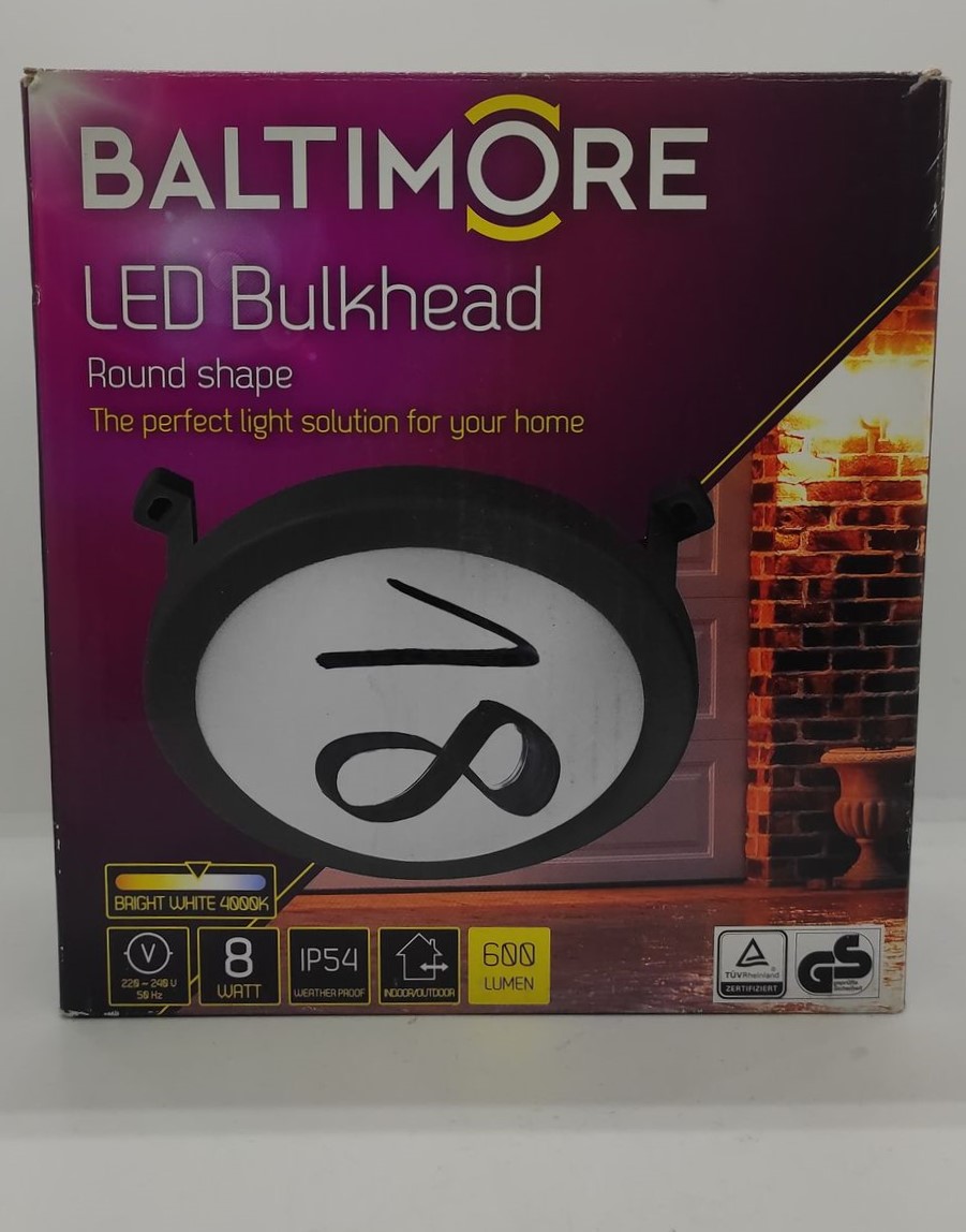 LAMPA LED ELEWACYJNA 230V KULISTA CZARNA - obrazek 3