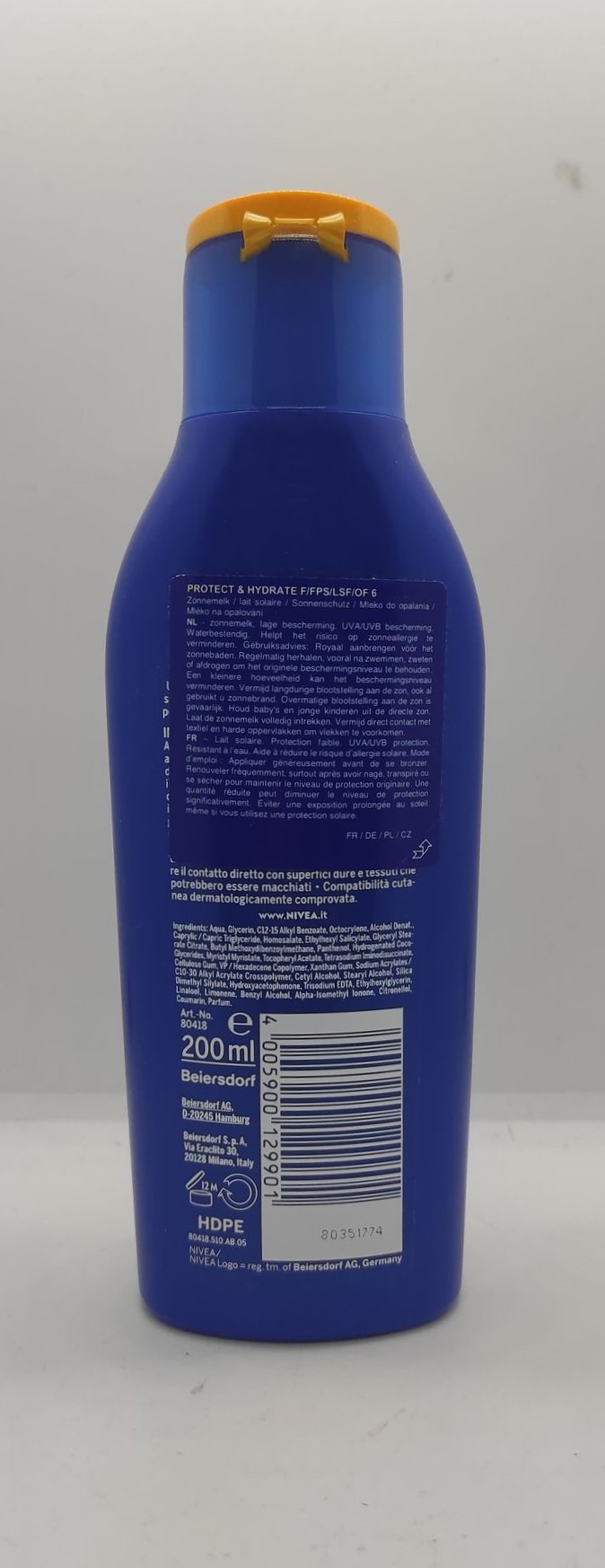 Nivea SUN protect and hydrate SPF6 - obrazek 2