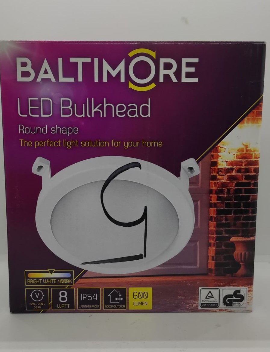 LAMPA LED ELEWACYJNA 230V KULISTA BIAŁA - obrazek 3