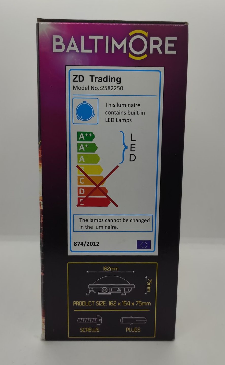 LAMPA LED ELEWACYJNA 230V KULISTA BIAŁA - obrazek 4