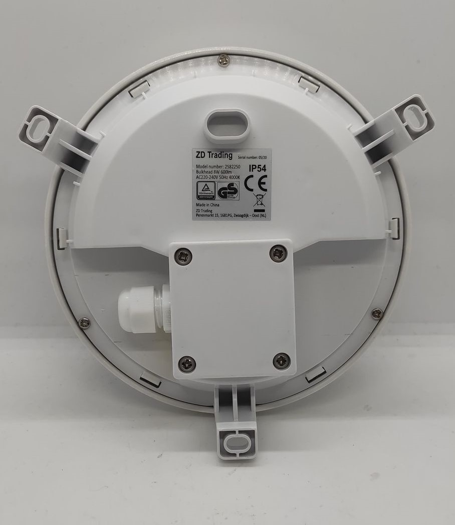 LAMPA LED ELEWACYJNA 230V KULISTA BIAŁA - obrazek 5