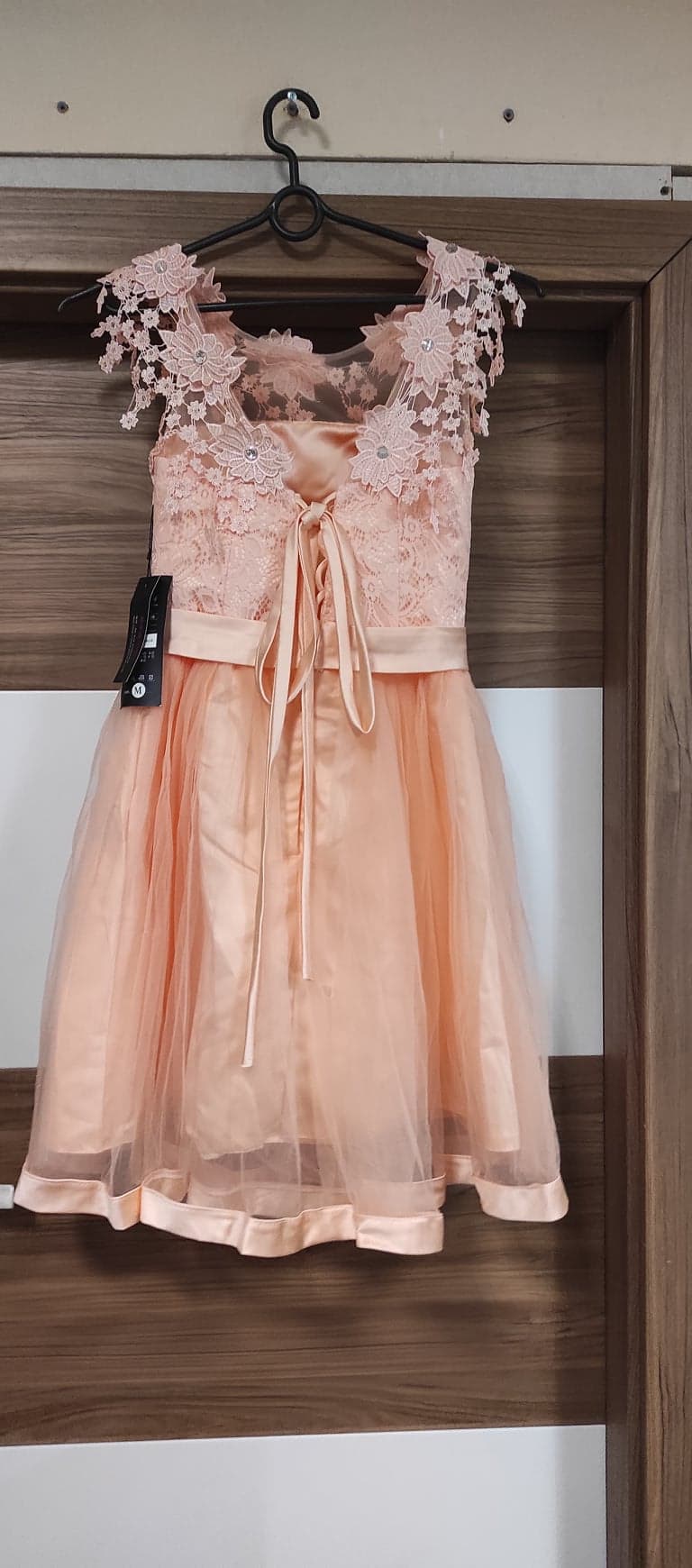 Damska szyfonowa koronkowa sukienka - obrazek 2