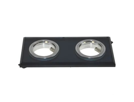 Oprawa sufitowa Worta Black podwójna - Stała