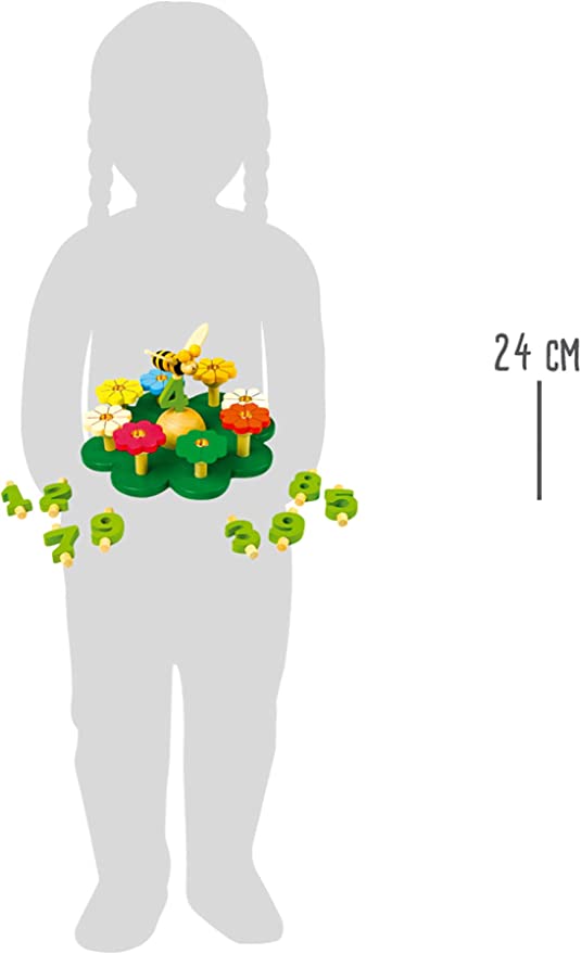 Small Foot 7611 Świecznik urodzinowy drewniana łąka - obrazek 3