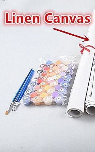 YEESAM ART Obraz olejny "zrób to sam" Kwiaty 40x50 cm - obrazek 2