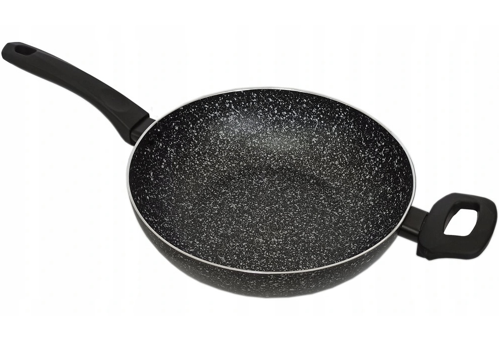 Głęboka patelnia ze szklaną pokrywą GRANITE STONE 28CM - obrazek 4