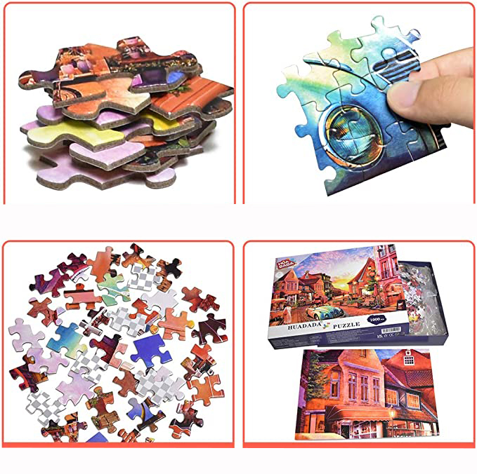 Puzzle Morning Town 1000 elementów - obrazek 4