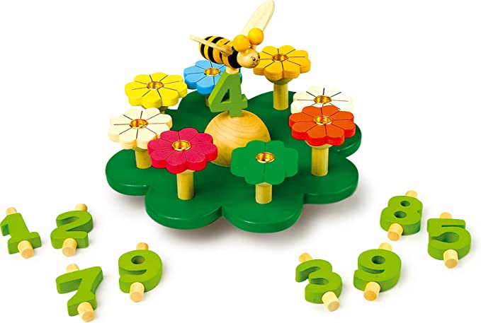 Small Foot 7611 Świecznik urodzinowy drewniana łąka