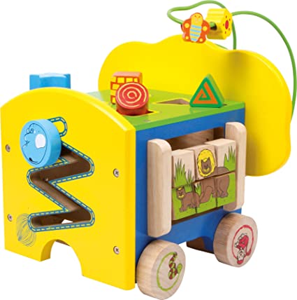 Small Foot 1567 Zabawka drewniana Słoń motoryczny - obrazek 4