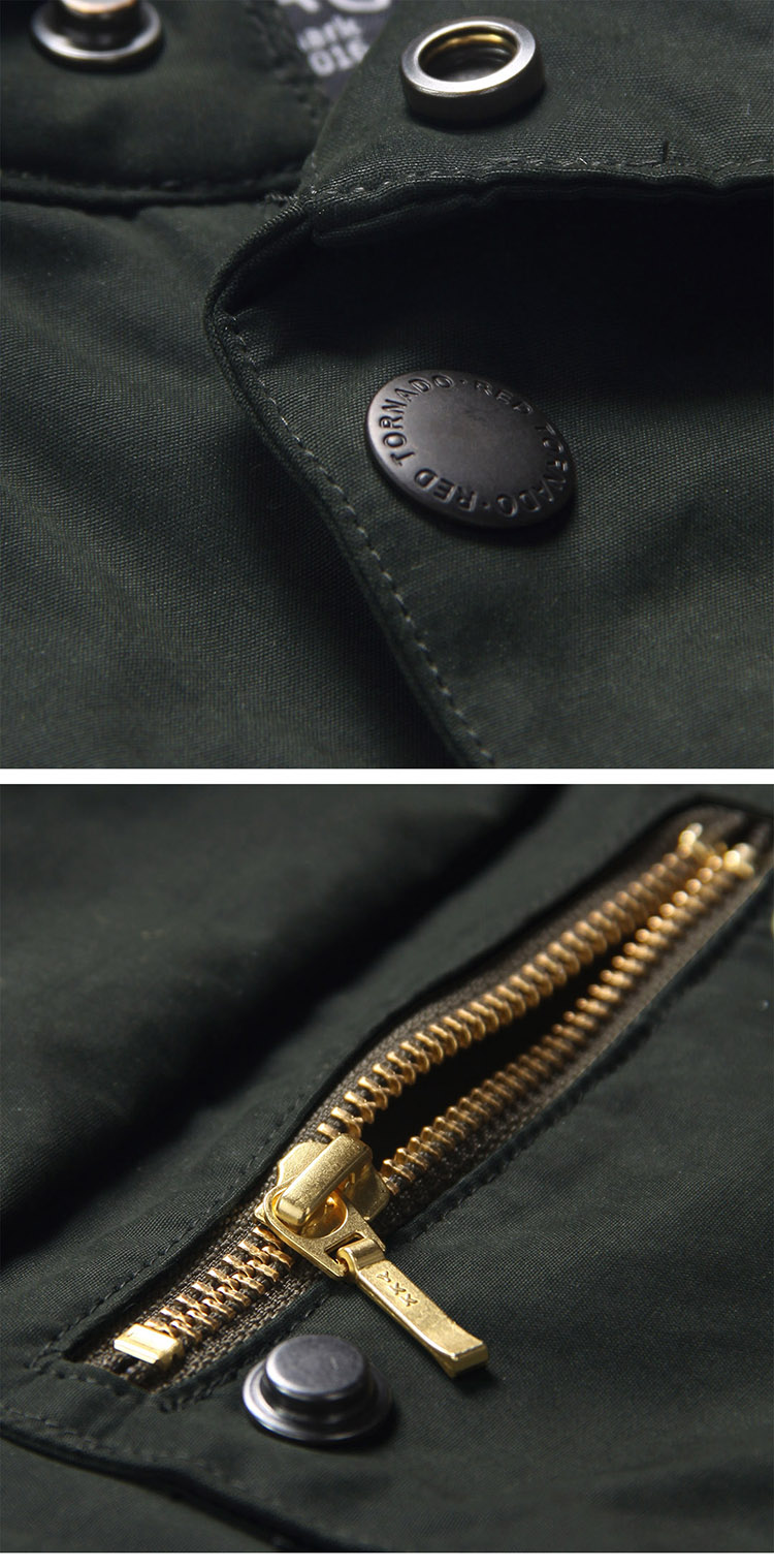 Męska kurtka wojskowa American style retro - obrazek 6