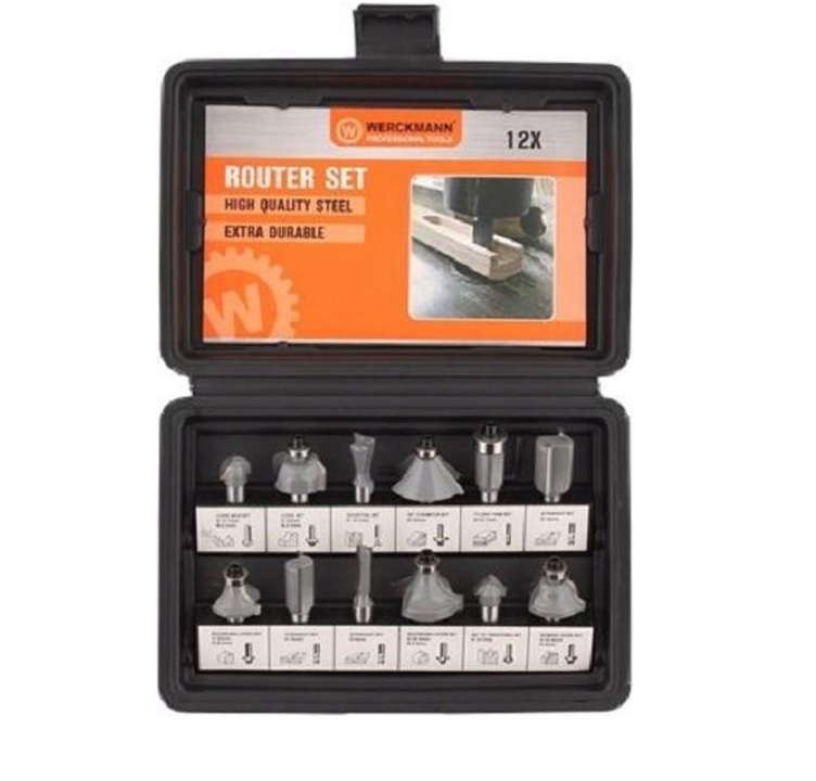 WERCKMANN Zestaw frezów z poręczną walizką