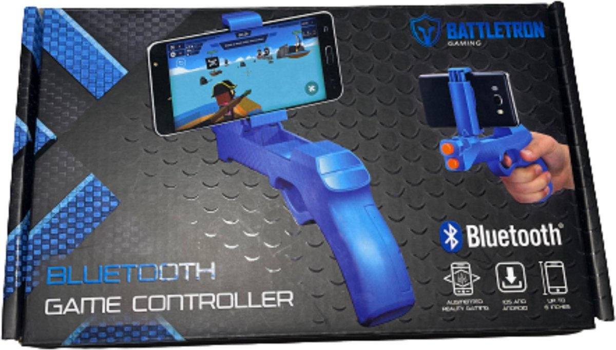 Pistolet do gry bluetooth Battletron kontroler blue