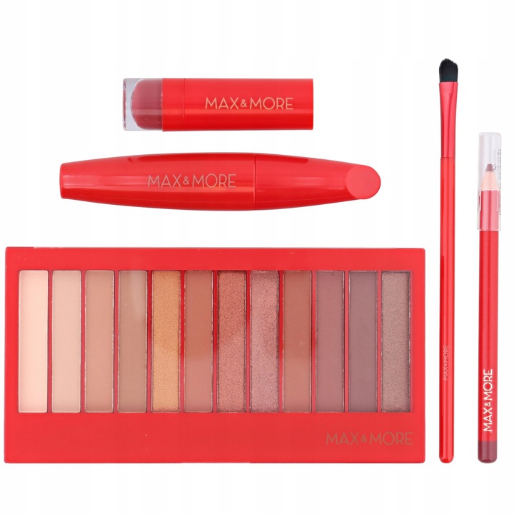 MAX & MORE ZESTAW PALETA MAKIJAŻ KOSMETYKI - obrazek 4