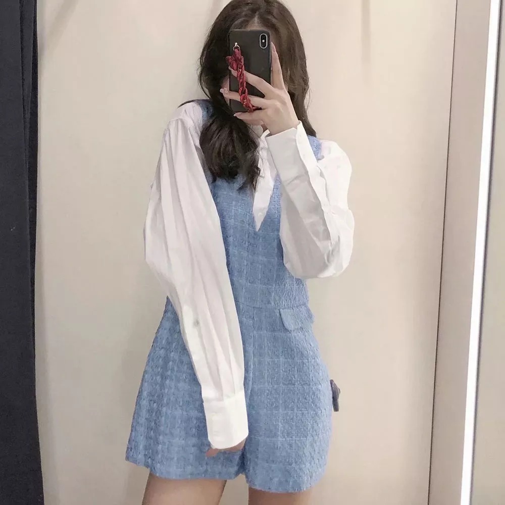 Modny dzianinowy kombinezon - obrazek 5