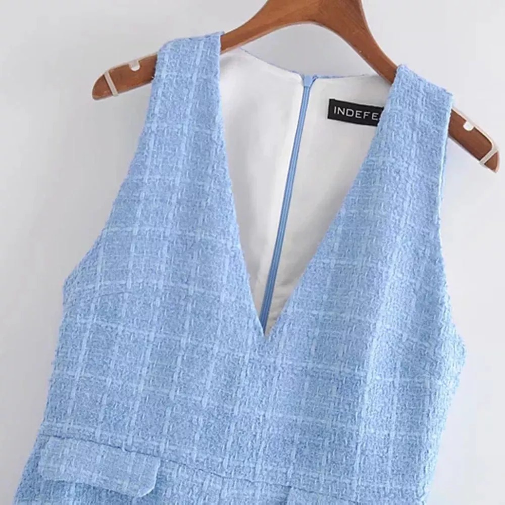 Modny dzianinowy kombinezon - obrazek 3