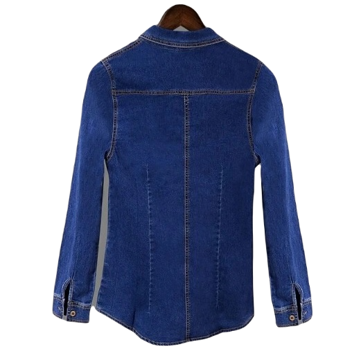 Koszula damska jeansowa - obrazek 2