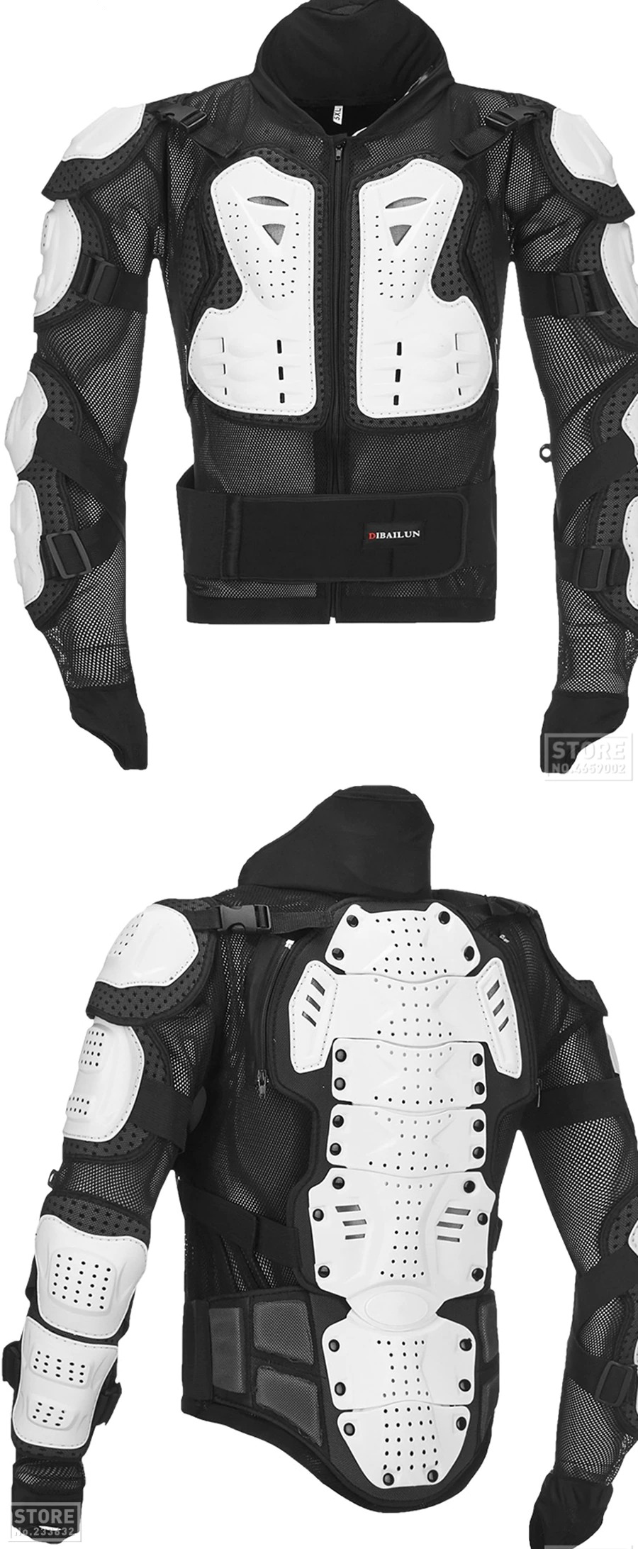 Męski komplet motocyklowy ochraniacze