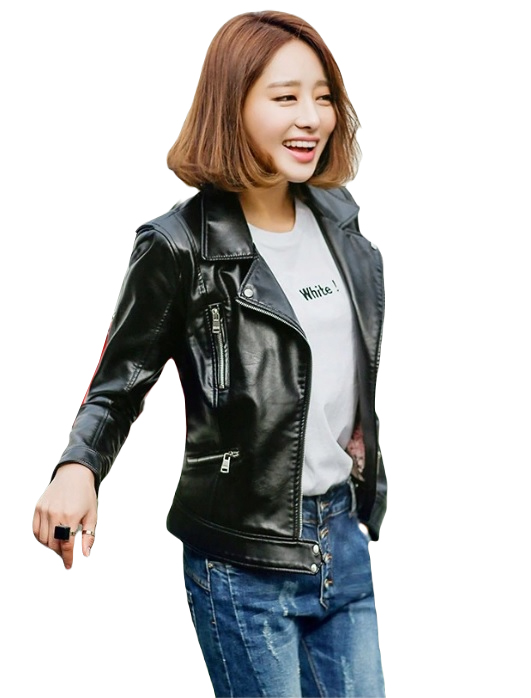 Damska ramoneska czarna