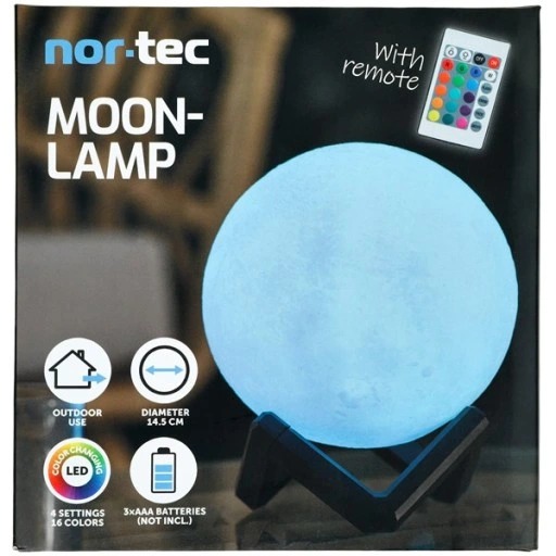 NOR-TEC Lampka księżycowa 16 kolorów - obrazek 2