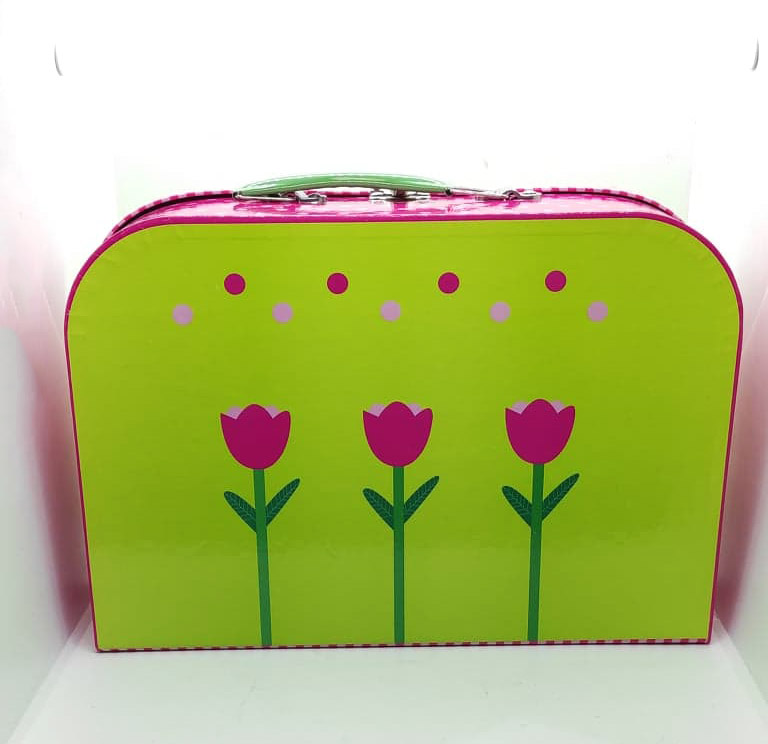 Pojemny kuferek kolorowa walizeczka dla dzieci z rączką - obrazek 3