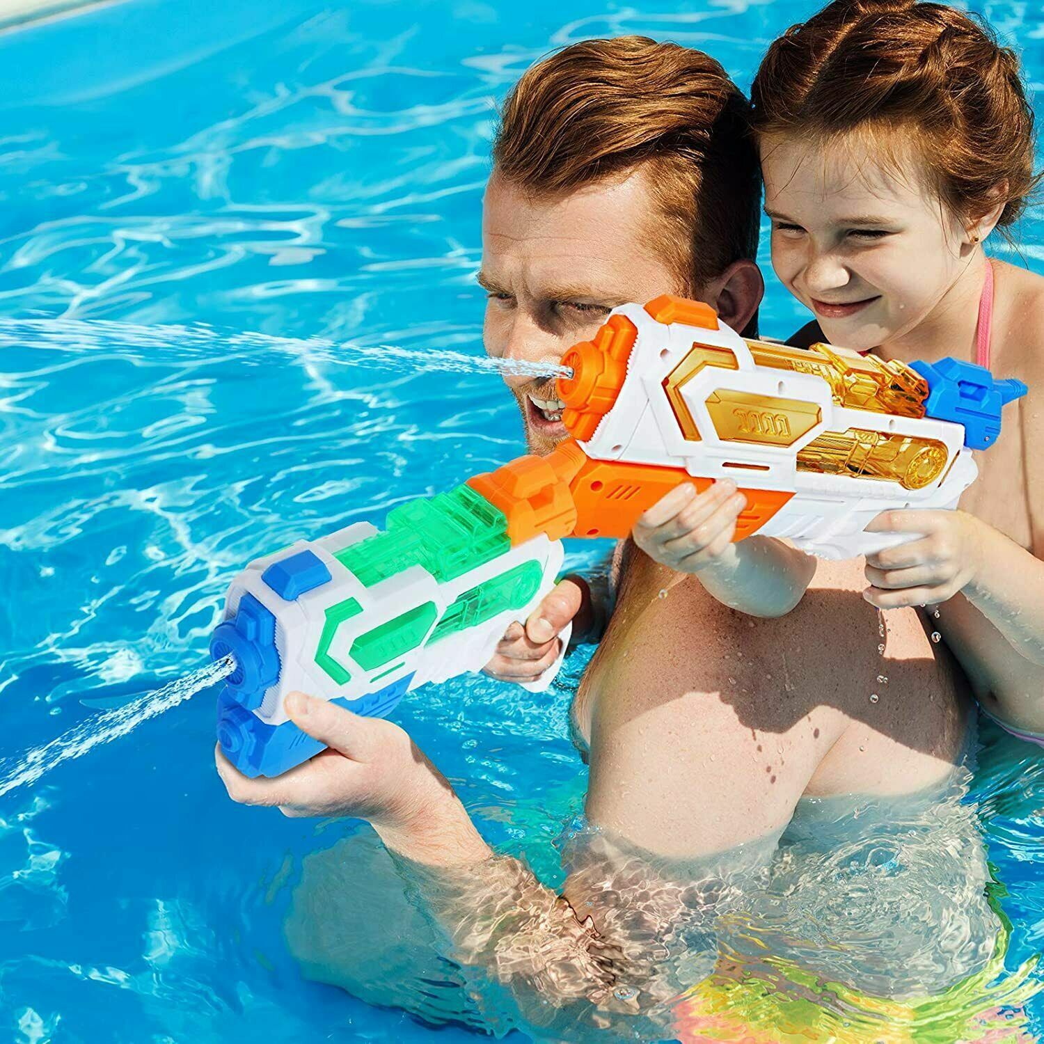 2-pak Pistolet na wodę dla dzieci daleki zasięg - obrazek 3