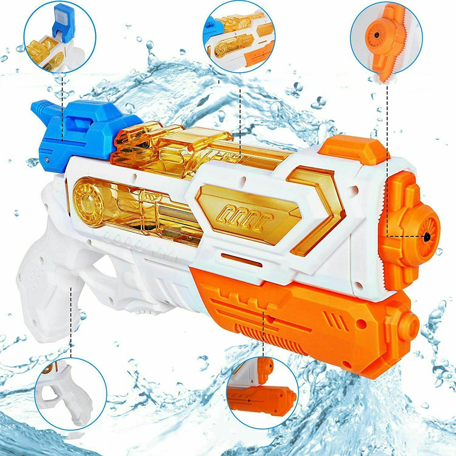 2-pak Pistolet na wodę dla dzieci daleki zasięg - obrazek 6