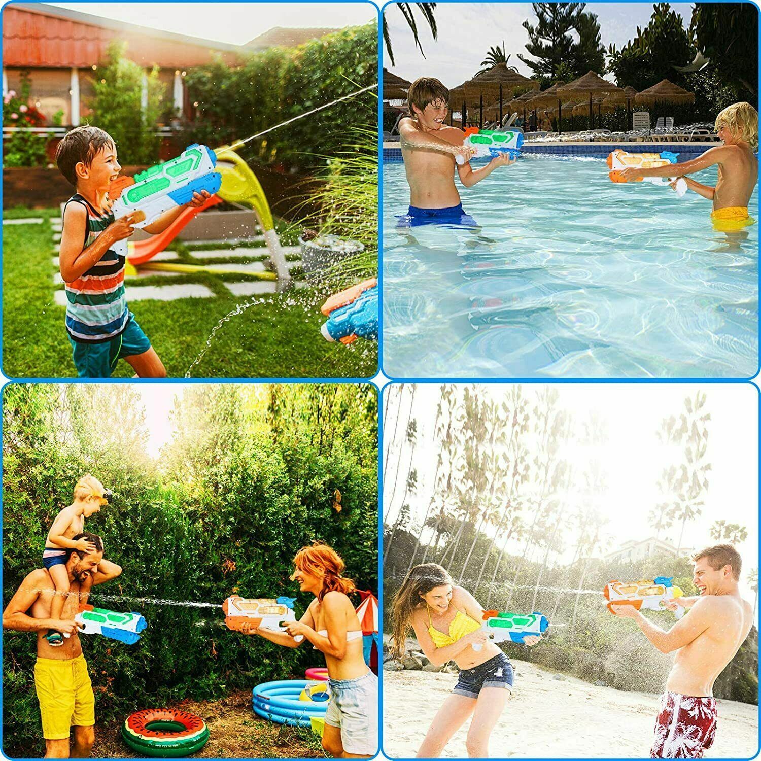 2-pak Pistolet na wodę dla dzieci daleki zasięg - obrazek 4