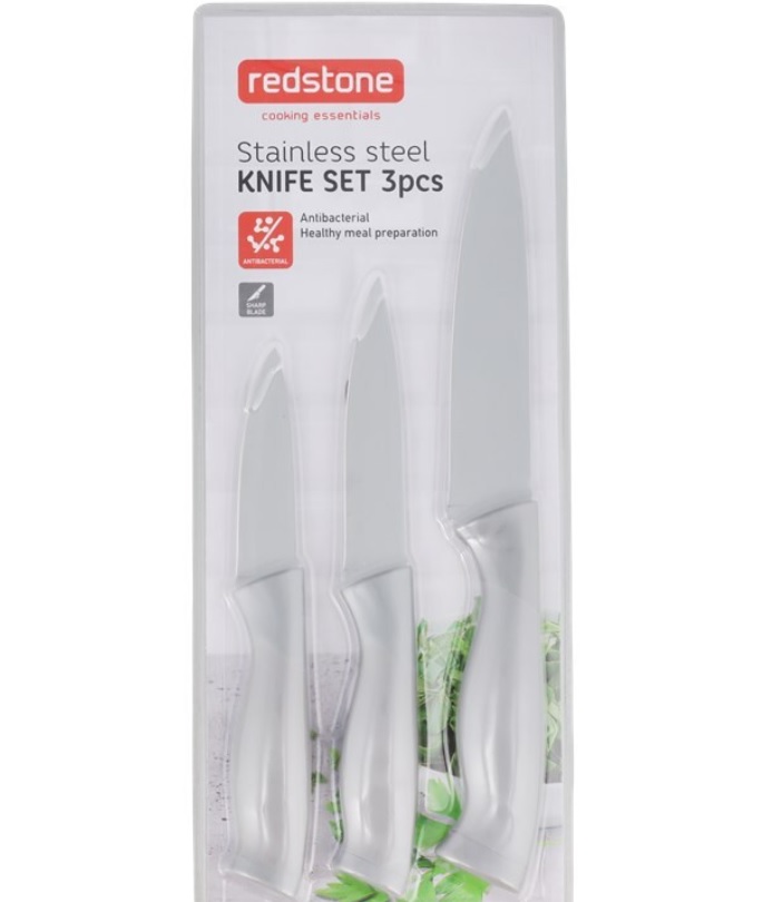 REDSTONE Zestaw noży 3szt z powłoką ceramiczną - obrazek 4