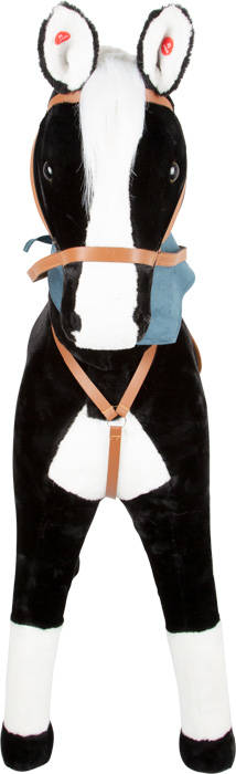 Duży stojący koń z dźwiękami XL Black 11178-Small Foot - obrazek 4