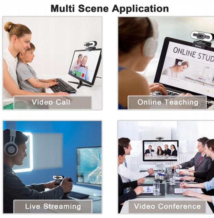 Bextoo Webcam 1080P Kamera internetowa - obrazek 3