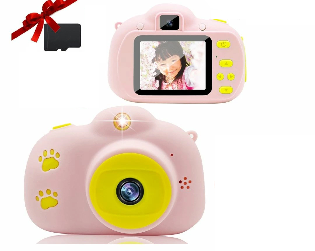Przenośna dziecięca zabawka cyfrowa kamera Różowa - obrazek 2