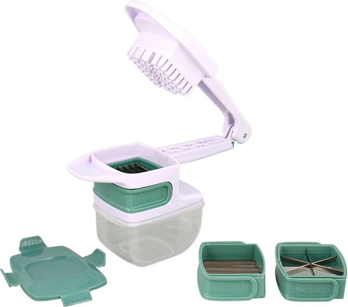 AC ABSOLU CHIC Zestaw do krojenia 3w1 Szatkowanie, krajalnica, tarka - obrazek 3