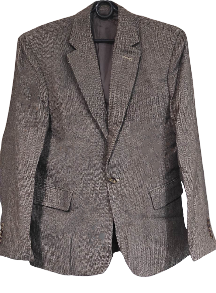 Elegancka męska marynarka w jodełkę