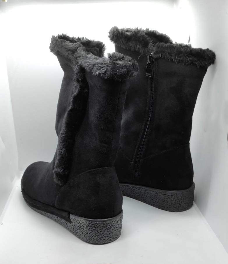 Damskie kozaki ocieplane futerkiem - obrazek 2