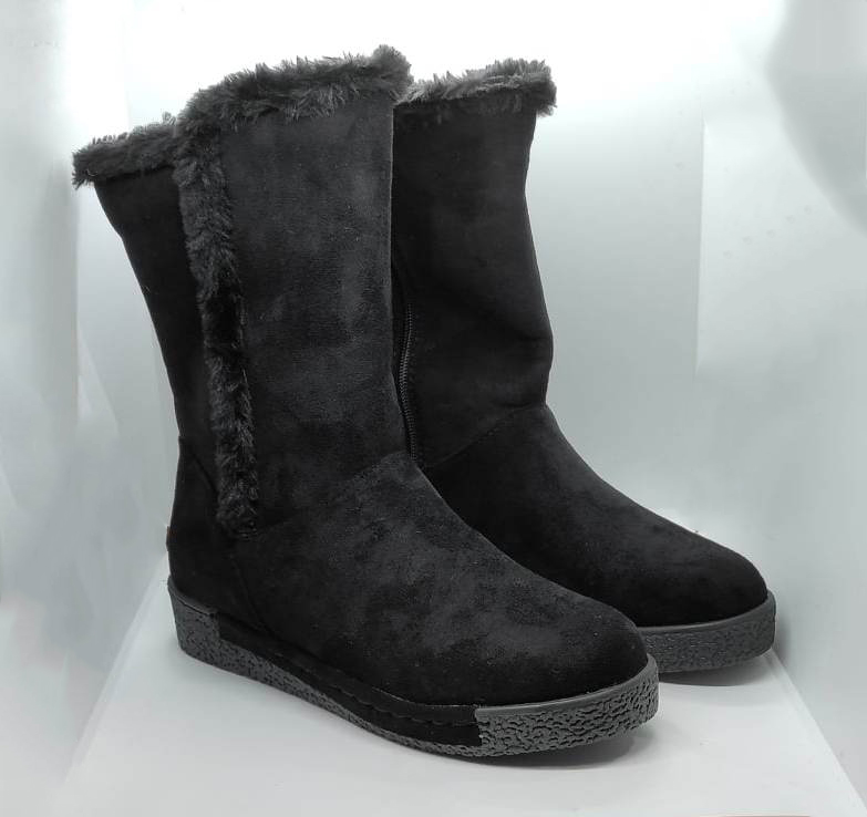 Damskie kozaki ocieplane futerkiem - obrazek 3