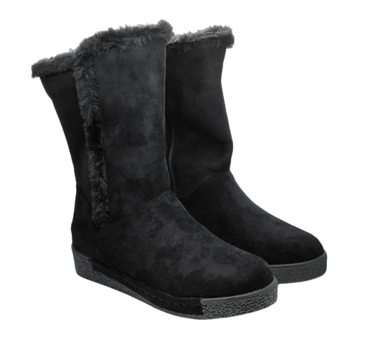 Damskie kozaki ocieplane futerkiem