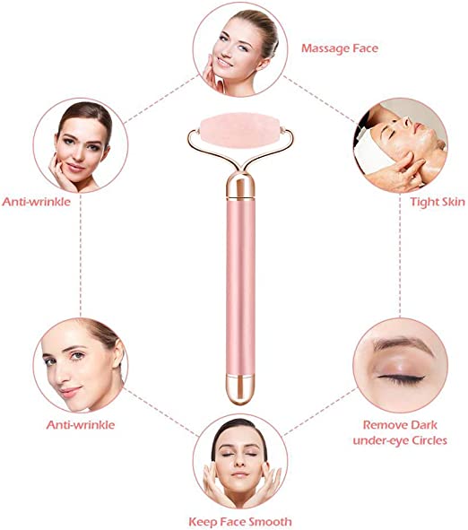 LDREAMAM elektryczny jadeitowy masażer do twarzy 2 w 1 - obrazek 5